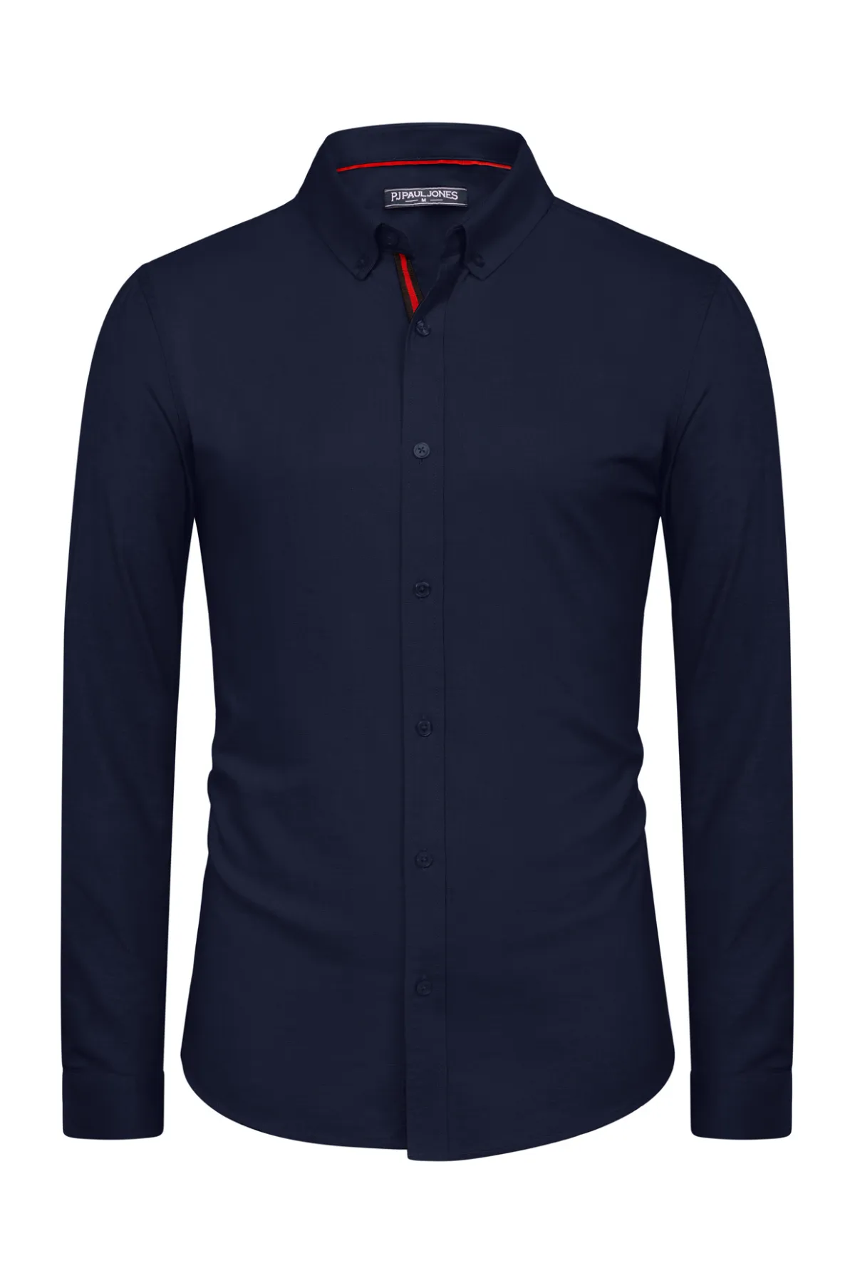 PJ Men Breathable Cotton & Linen Shirt Long Sleeve Button-Down Collar Tops