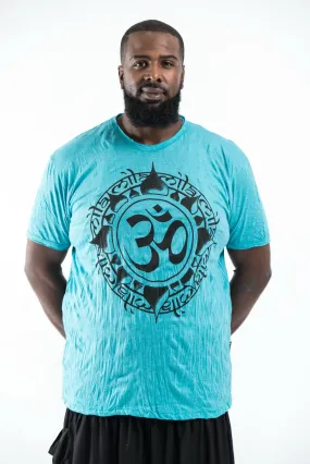 Plus Size Sure Design Men's Infinitee Ohm T-Shirt Turquoise