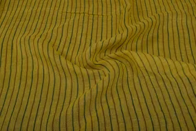 Precut 1.5 Metres Yellow Printed Linen Fabric