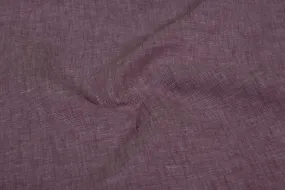 Purple Plain Linen Chambray  Fabric