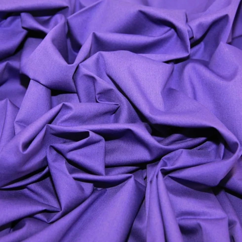 Purple Plain Rose & Hubble Cotton Poplin Fabric (Wholesale)