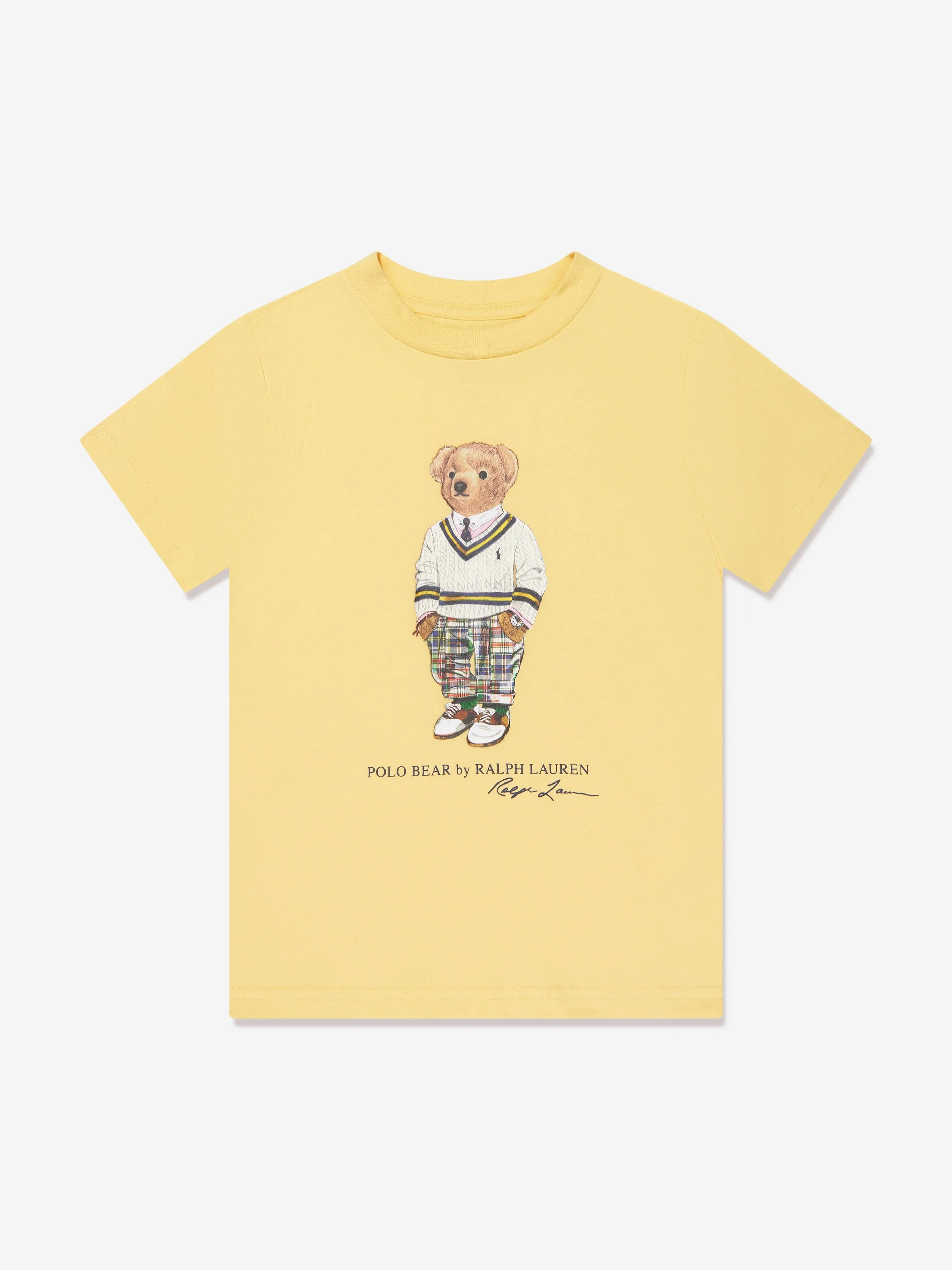 Ralph Lauren Boys Bear T-Shirt in Yellow