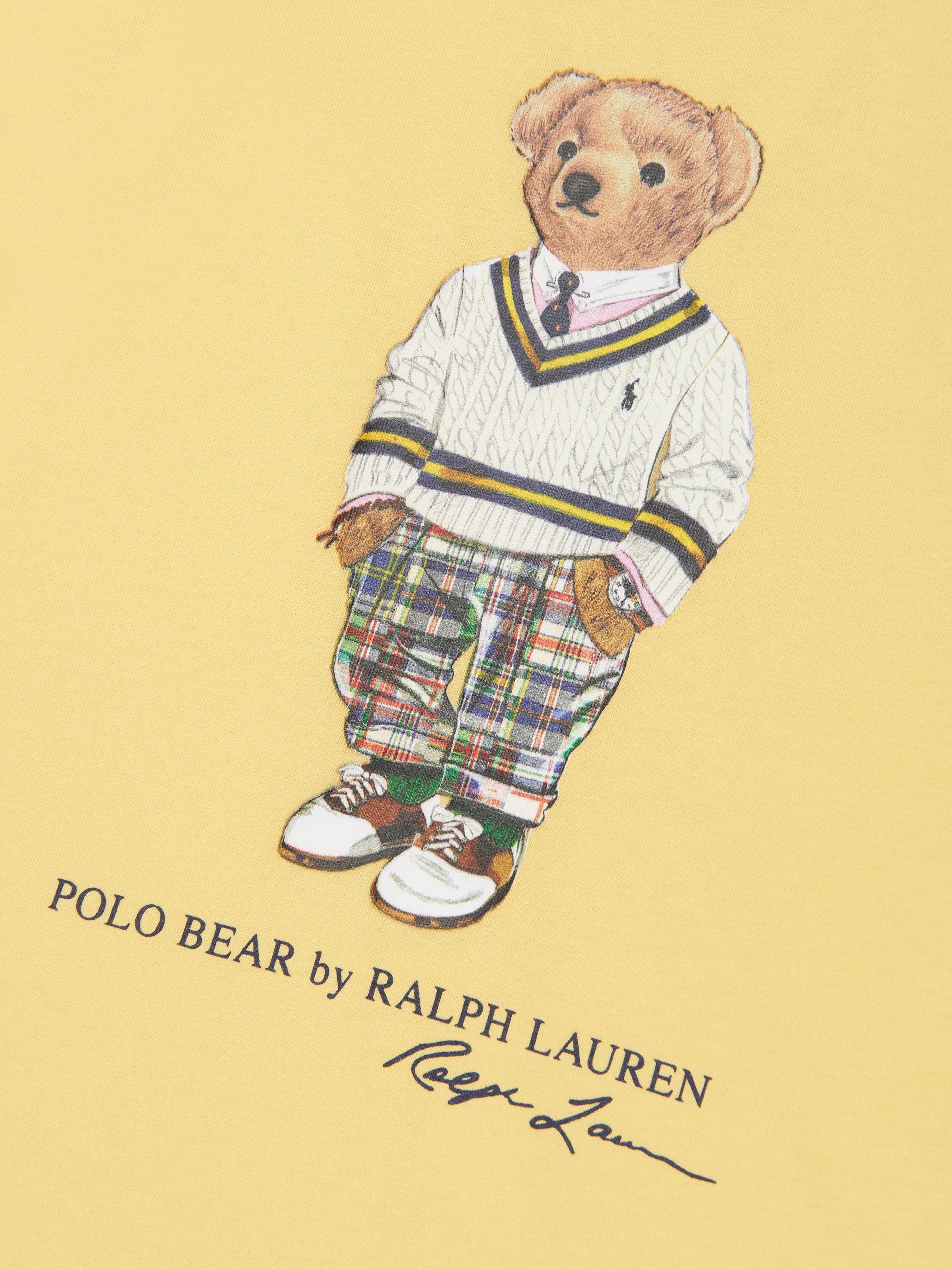 Ralph Lauren Boys Bear T-Shirt in Yellow