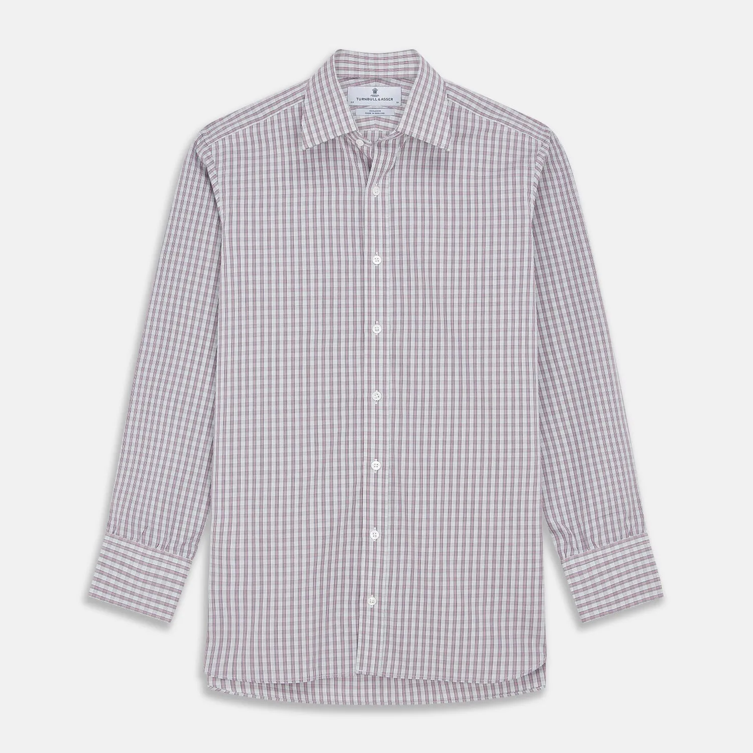 Red and Blue Check Cotton Regular Fit Mayfair Shirt