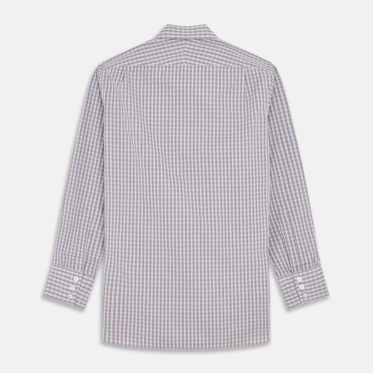 Red and Blue Check Cotton Regular Fit Mayfair Shirt