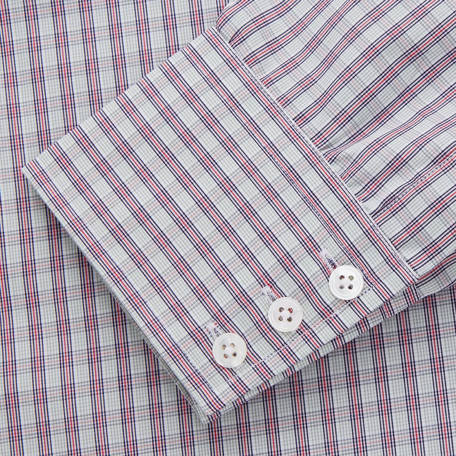 Red and Blue Check Cotton Regular Fit Mayfair Shirt