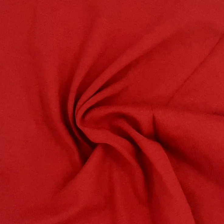 Red #S/KK Cotton 12 Ounce Tubular Jersey Knit Fabric - SKU 6933A