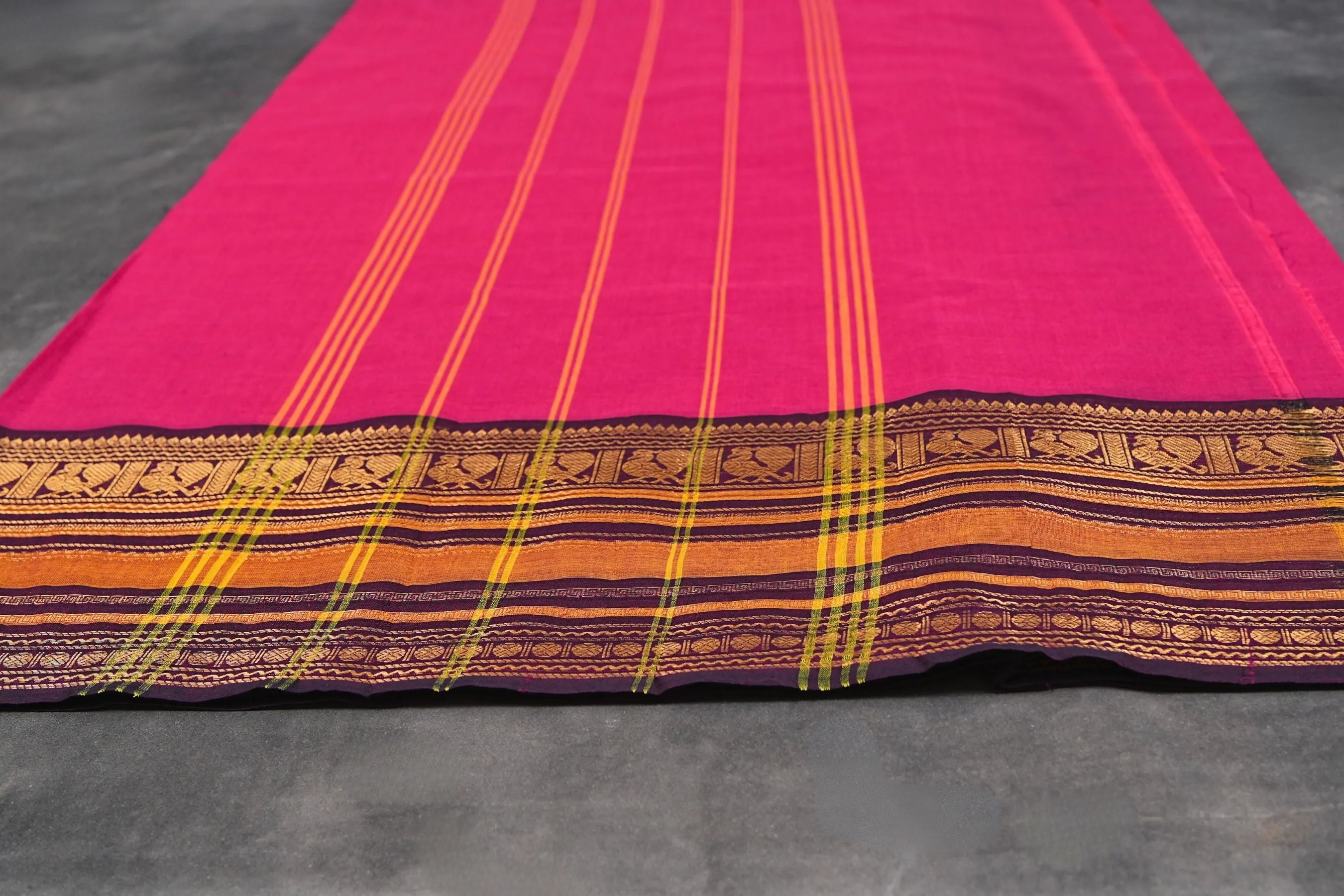 Regal Chettinad Cotton Saree – Traditional Elegance Melds with Modern