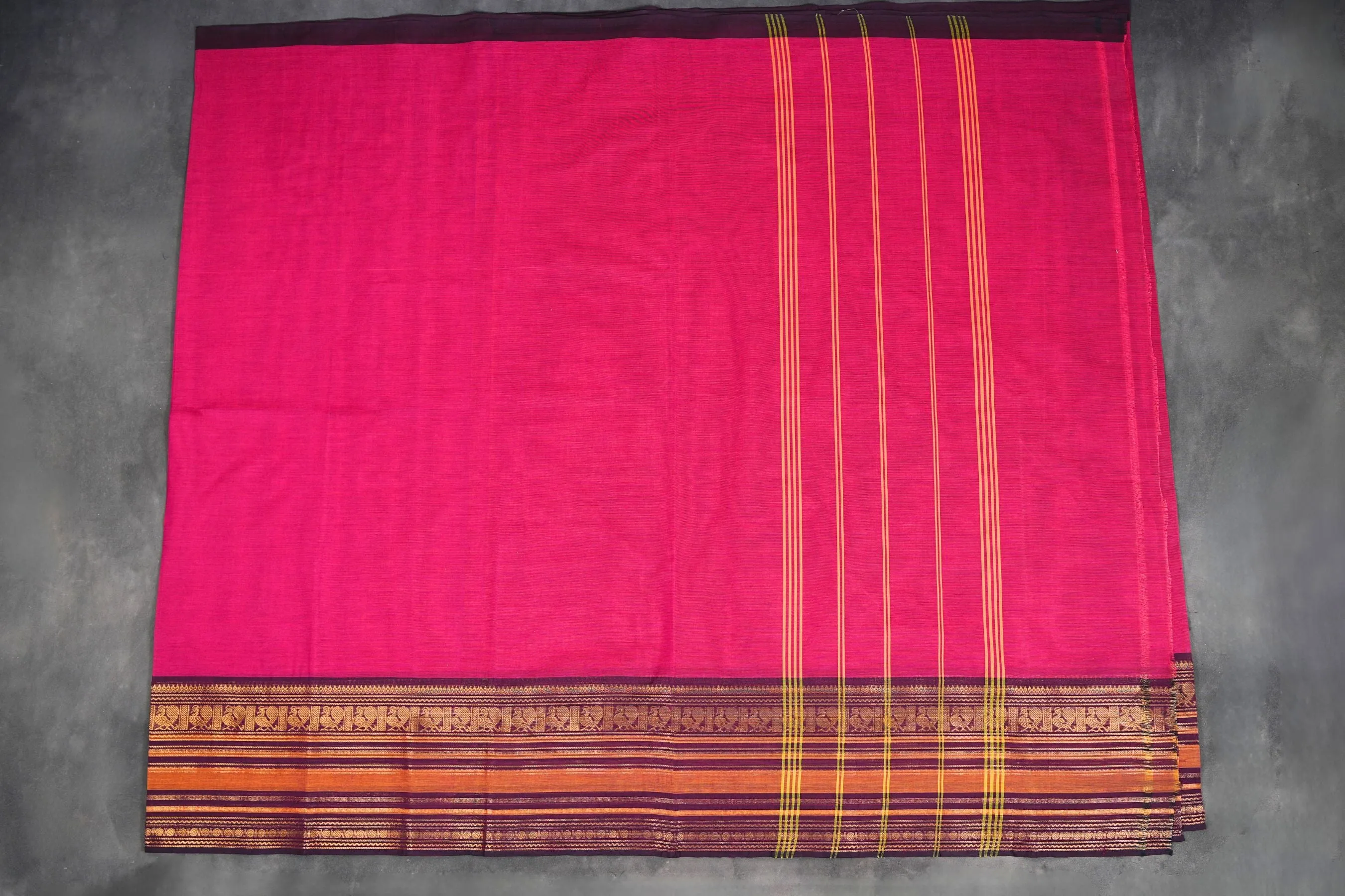 Regal Chettinad Cotton Saree – Traditional Elegance Melds with Modern