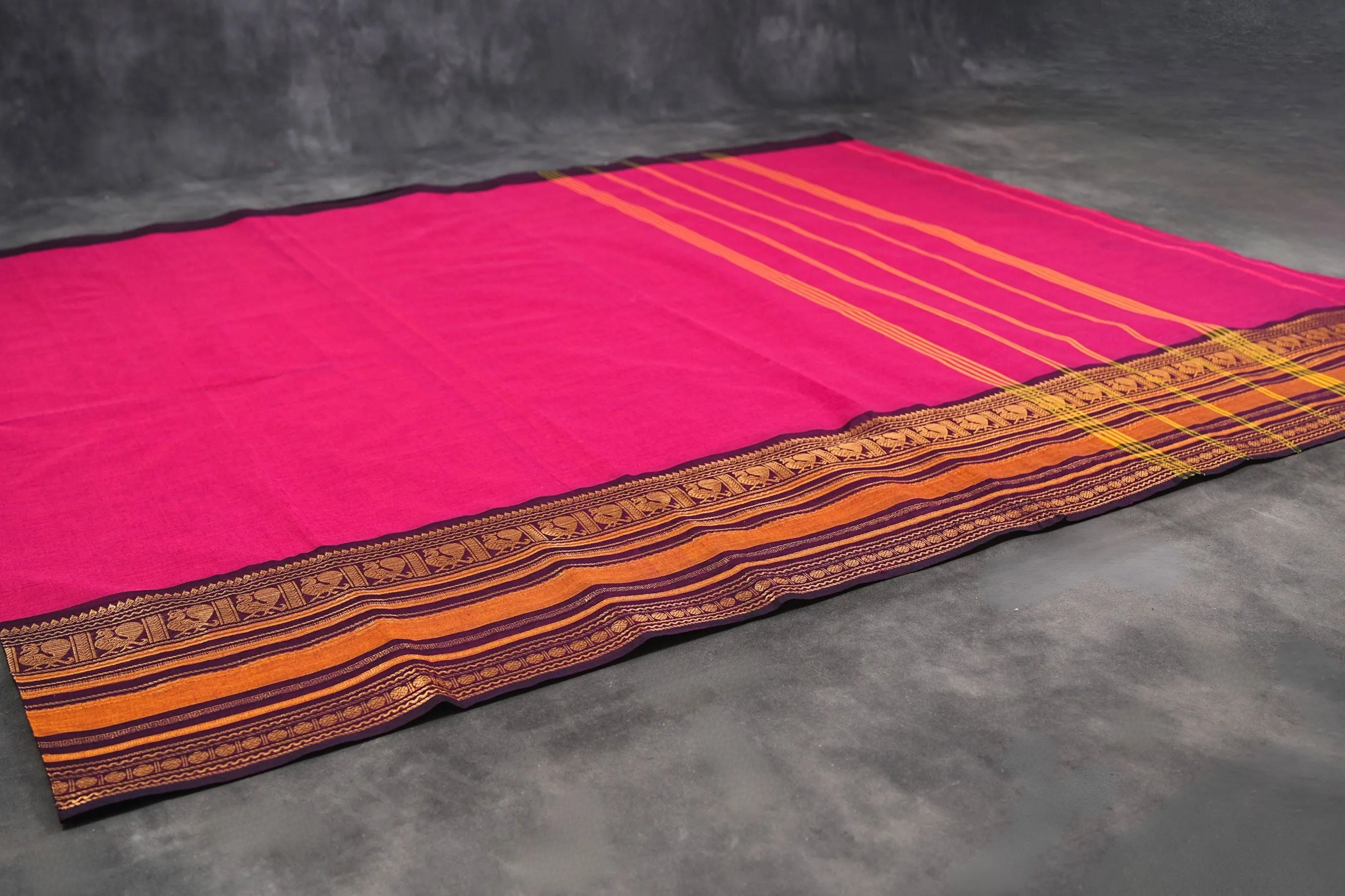 Regal Chettinad Cotton Saree – Traditional Elegance Melds with Modern