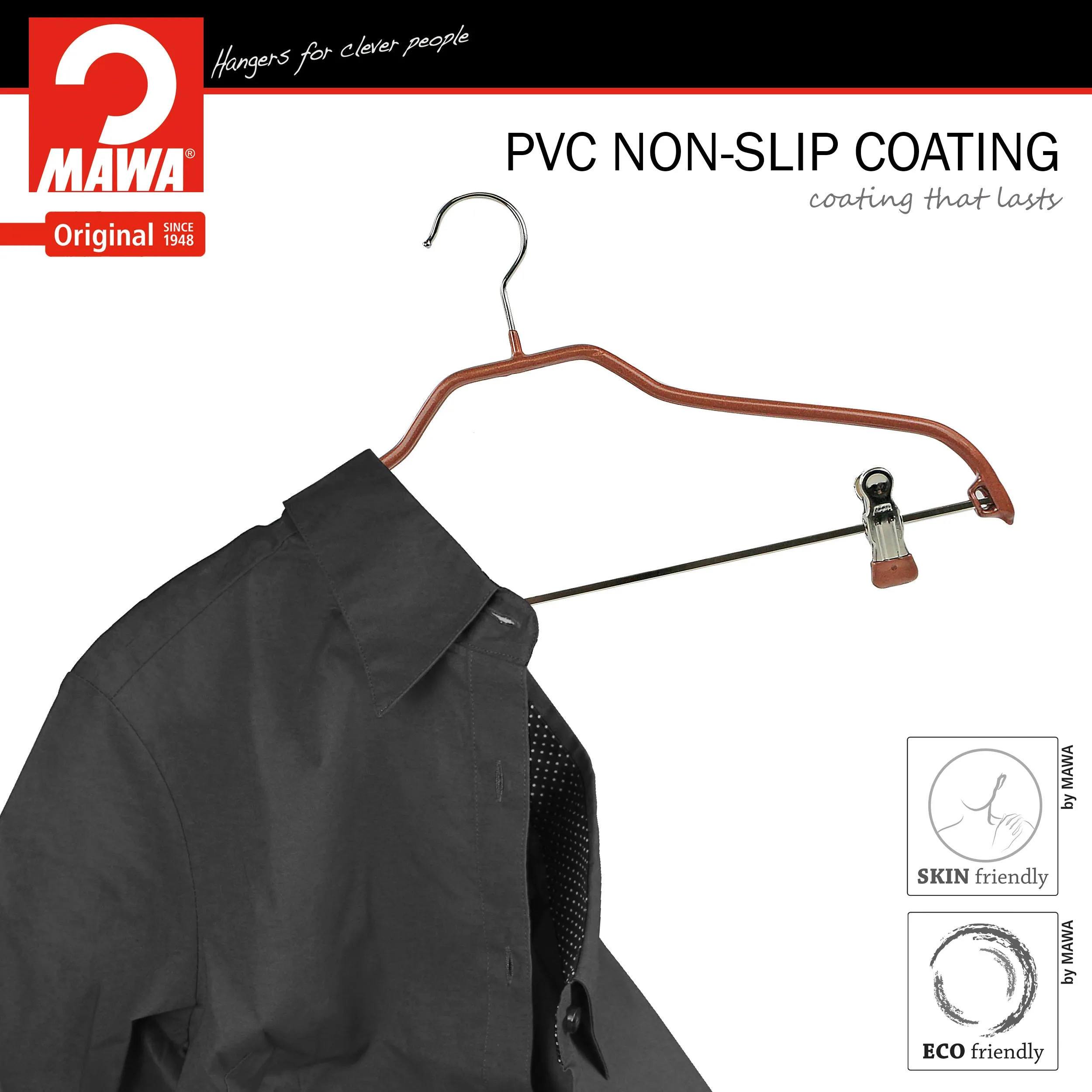 Silhouette Shirt with Grip Coated Clips, 40FK, Copper