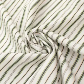 Stripe Shirting 150cm Design-4 Green & Brown