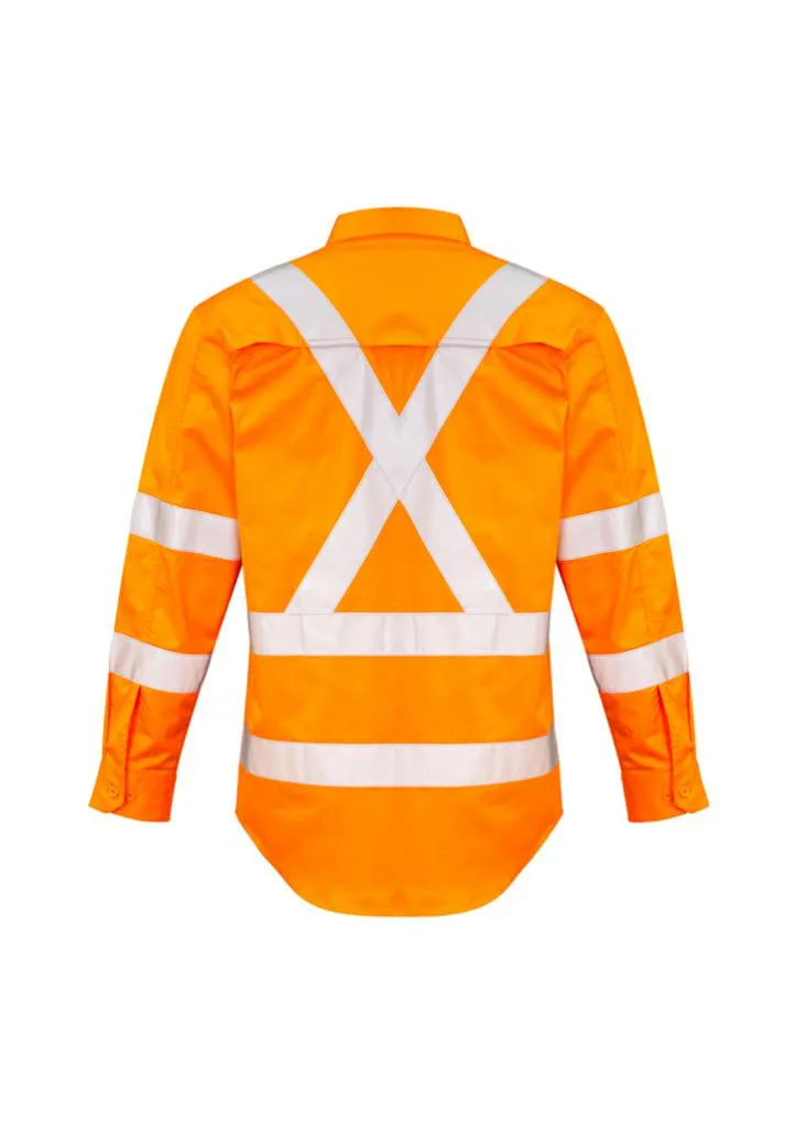 Syzmik Mens Hi-Vis Cross Back Taped Shirt ZW690