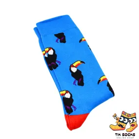 TikSocks|Fun Socks-Sea Birds Blue Socks