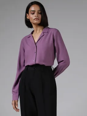 Wardrobe Solid Orchid Shirt