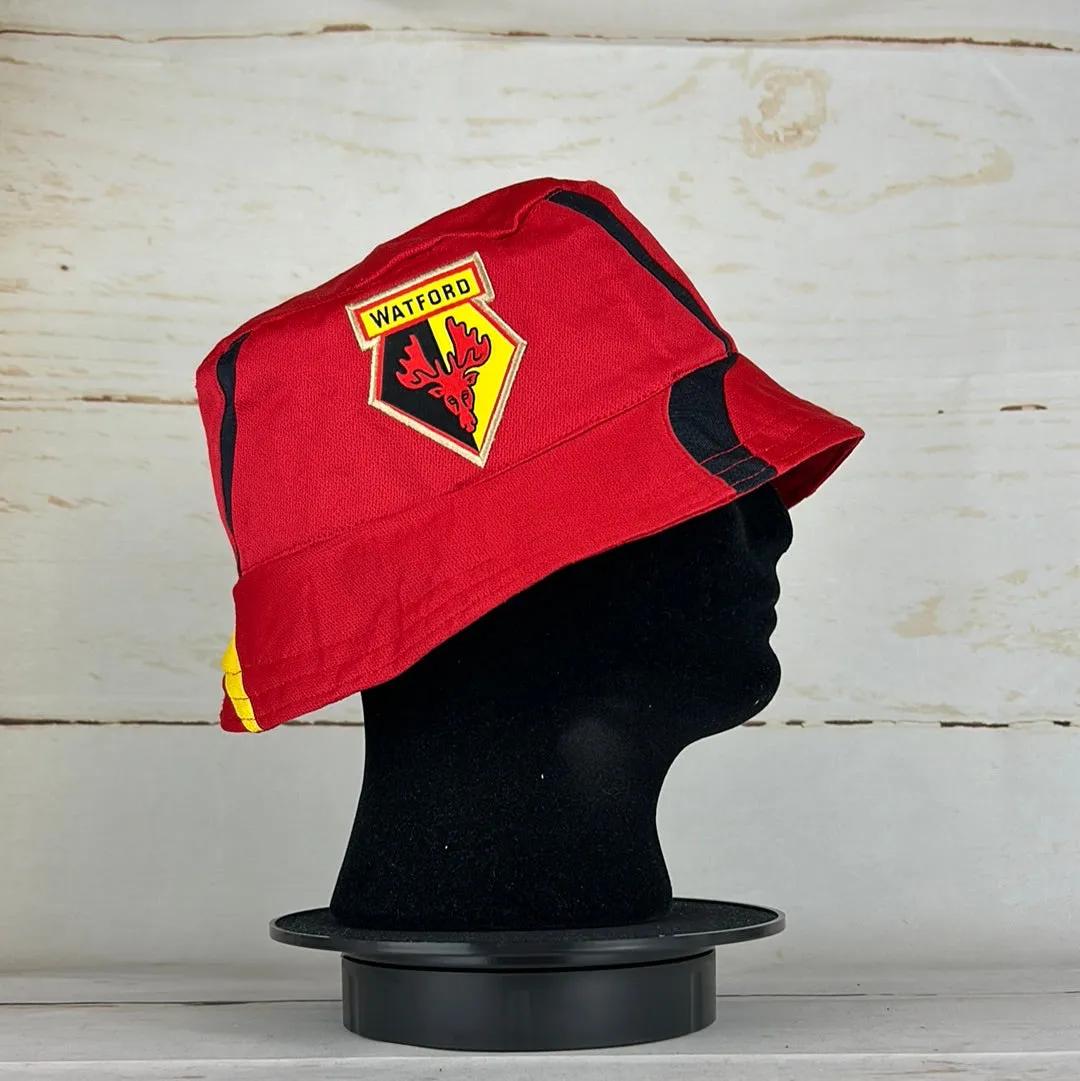 Watford 2007/2008 Upcycled Away Shirt Bucket Hat