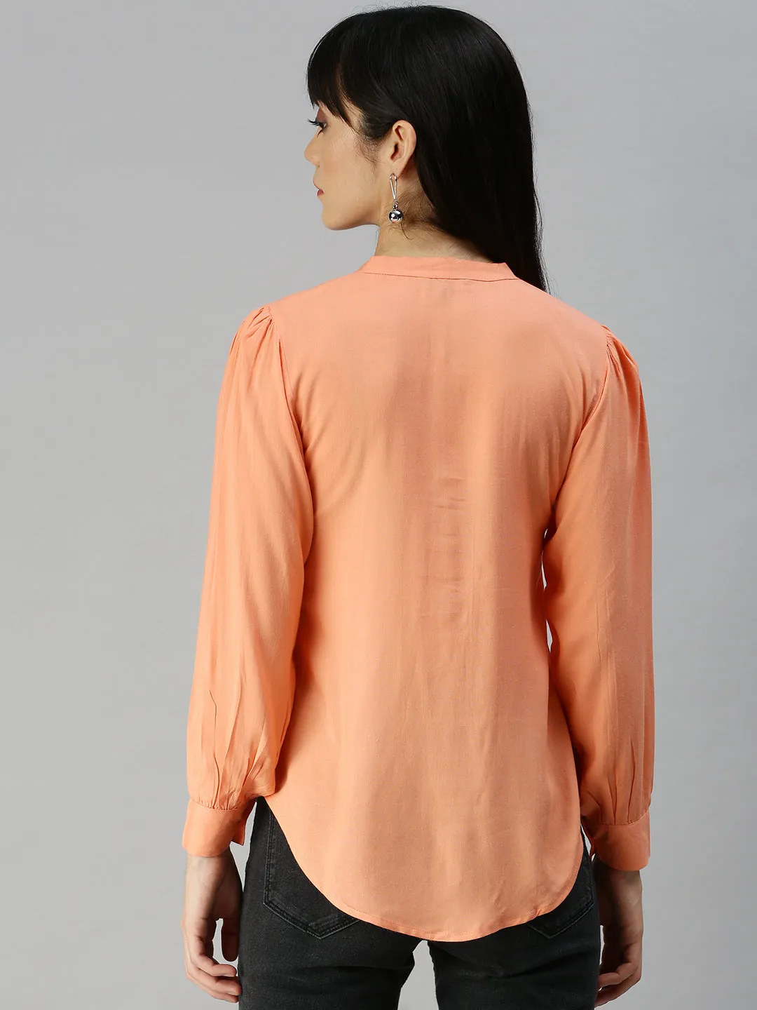 Women's Pink Solid Tops